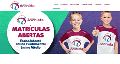 Desktop Screenshot of colegioanchietasjc.com.br